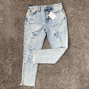 Kan Can High Waist Ankle Skinny Jeans Size 9/28